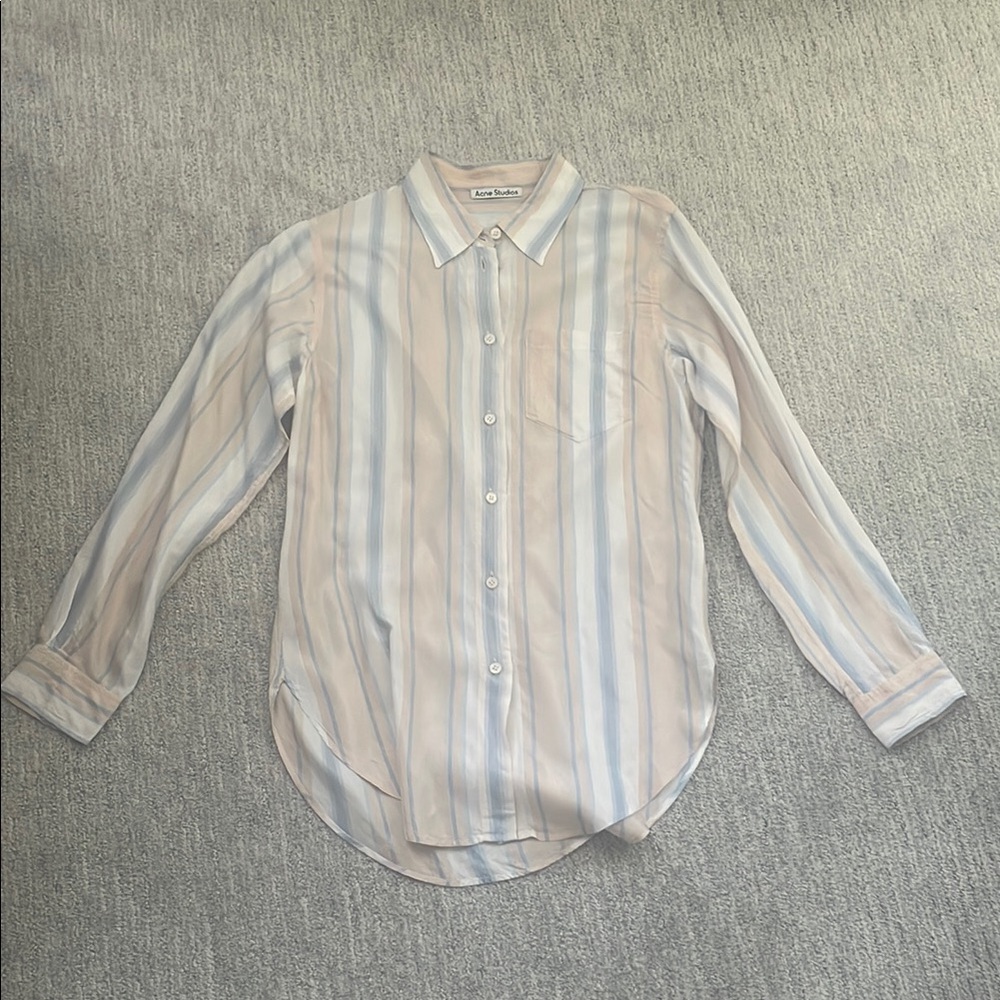 Acne Studios Satin Stripper Shirt